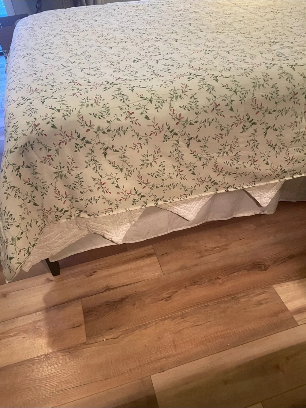 Vintage cottagecore Floral reversible comforter Bedspread shabby chic botanical